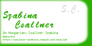 szabina csallner business card